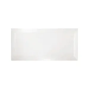 Ribesalbes Bisel Blanco Brillo 10x20cm
