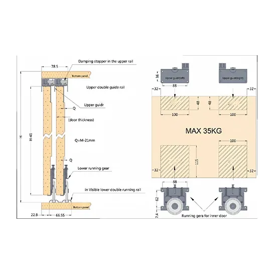 Brad Guide Roller Steel and Plastic