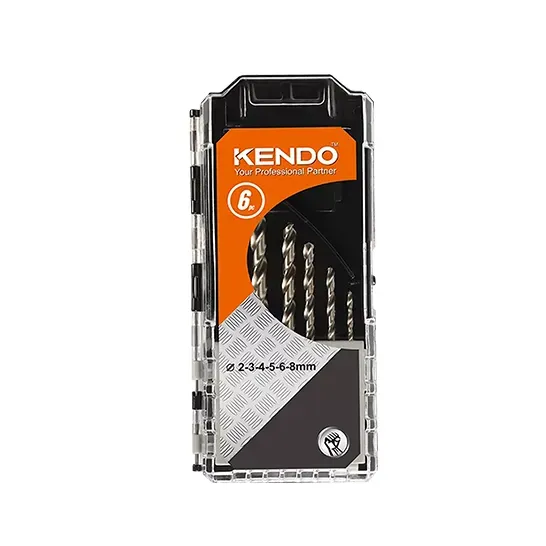 KENDO HSS Twist Drill Bit Set of 6pcs