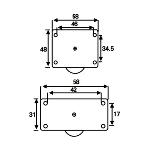 Brad Guide Roller Plastic