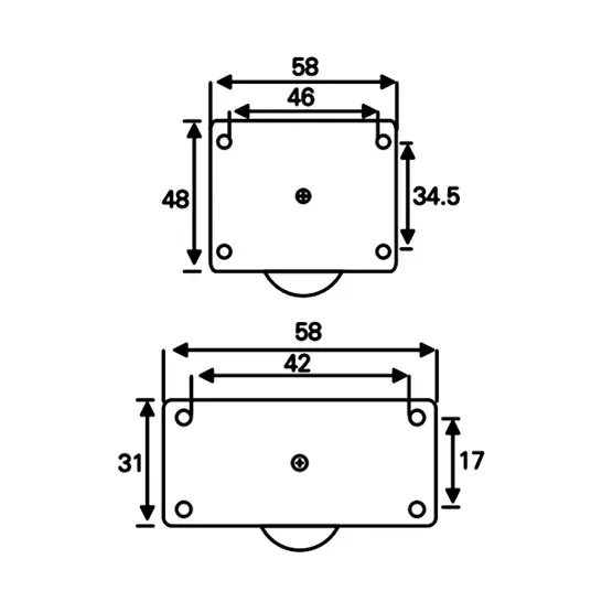 Brad Guide Roller Plastic