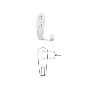 Brad Fittings Coat Hook Stainless Steel