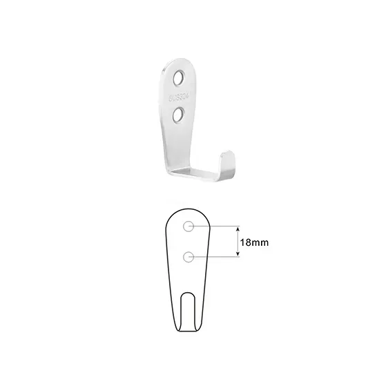 Brad Fittings Coat Hook Stainless Steel