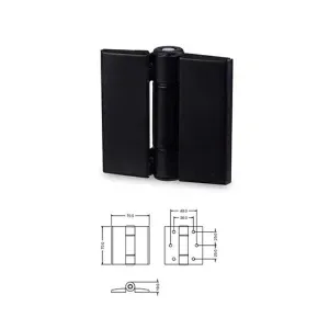 Brad Fittings Hinge Black