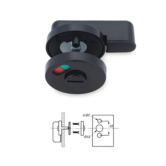 Brad Fittings Lock Black