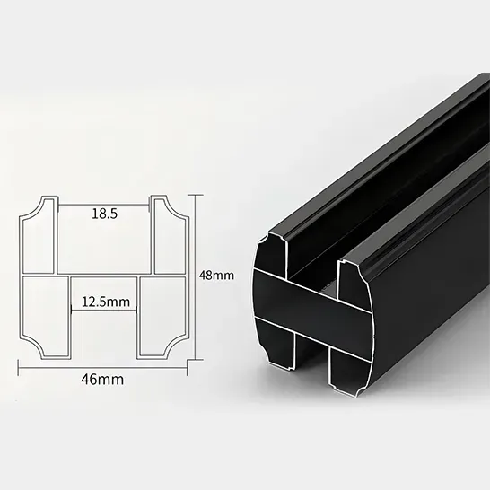Brad Fittings Aluminum Pipe Black