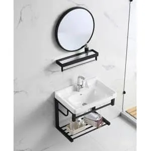 Cool Basin with Towel Rack and Mirror 600x400mm