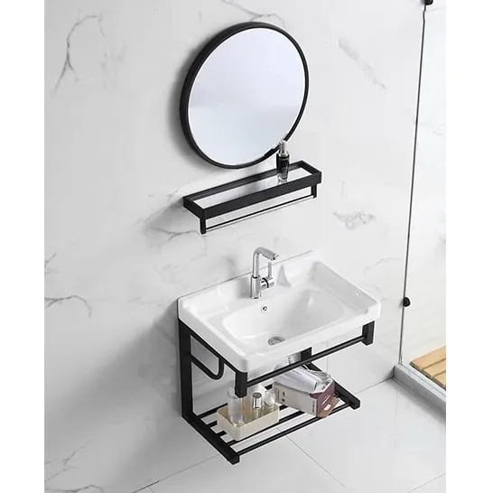 Cool Basin with Towel Rack and Mirror 600x400mm