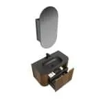 Cool Bathroom Furniture Manto Black 890x475x450mm