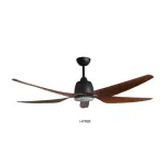 Lucia Ceiling Fan Hyper66 Matt Black 66in