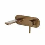 Cool Wall Mounted Basin Mixer Brush Rose Gold