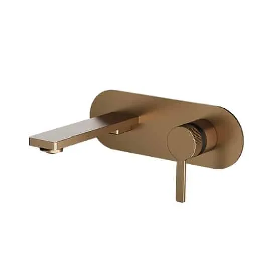 Cool Wall Mounted Basin Mixer Brush Rose Gold