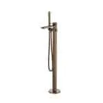 Cool Floor Standing Bath Mixer Brush Rose Gold