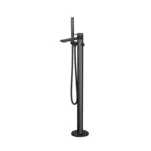 Cool Floor Standing Bath Mixer Gun Grey