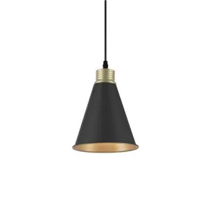 Drop Lamp F80610A Black and Gold - Image 1