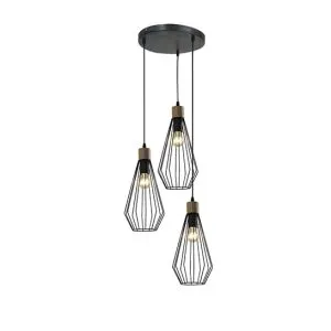 Drop Lamp F2203002A-3R Black - Image 1