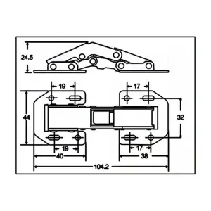 Brad BK Hinge (3in 4in)