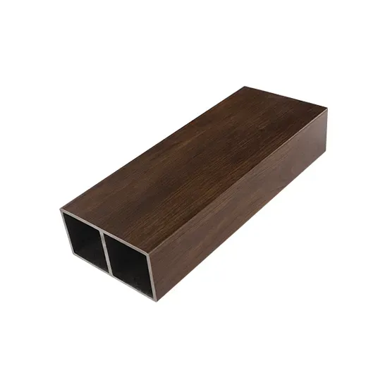 1048651-a ADCO WPC Hollow Tube Dark Oak 100x50x2900mm