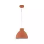 Drop Lamp HLHN8492M Matt Orange and Wood