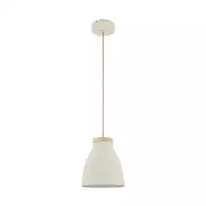 Drop Lamp HLHN8492S Beige and Wood