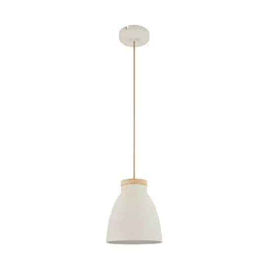 Drop Lamp HLHN8492S Beige and Wood