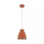 Drop Lamp HLHN8492S Matt Orange and Wood