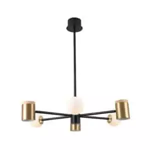 Drop Lamp HLHN8491 Matt Black and Brass