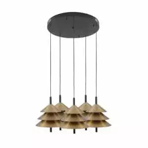 Drop Lamp HLHN8517S-5Y Black andBrass