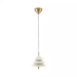 Drop Lamp HLHN8517S Beige and Brass