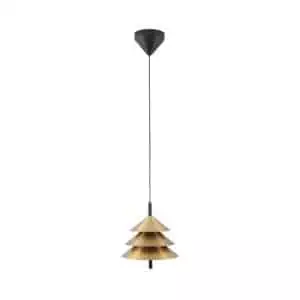 Drop Lamp HLHN8517S Black and Brass