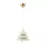 Drop Lamp HLHN8517M Beige and Brass
