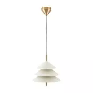 Drop Lamp HLHN8517M Beige and Brass