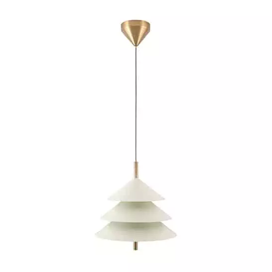 Drop Lamp HLHN8517M Beige and Brass