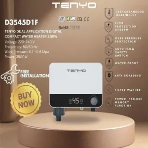 Tenyo Water Heater TY-D3545D135 Single Point (3500W)