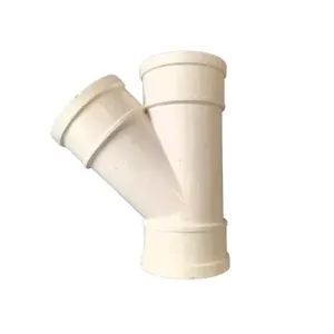 MG PVC Gutter Round Pipe Skew Tee