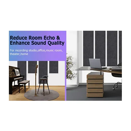 ADCO Acoustic Panel Fabric With Adhesive Dark Grey 30x120x2.4cm