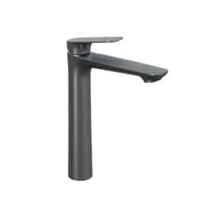 Cool High Basin Mixer Single Lever Gun Metal