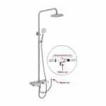Cool Shower Set Satin SS304 (PX-315)