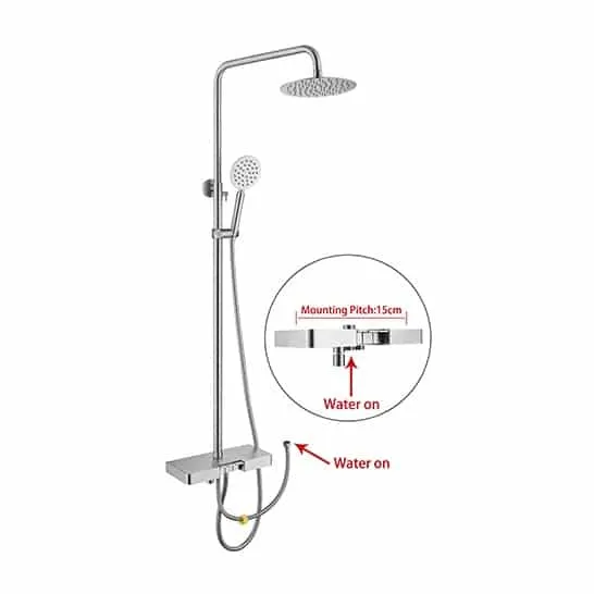 1050331 Cool Shower Set Satin SS304 (PX-315)