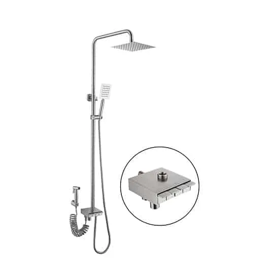 1050334 Cool Shower Set Satin SS304 (PX-319)