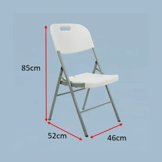 EZ Home Folding Chair White