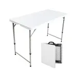 EZ Home Folding Table Long White 1.2m