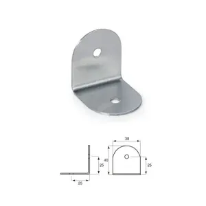 Brad Fittings Corner Bracket 4pcs/pack Stainless Steel