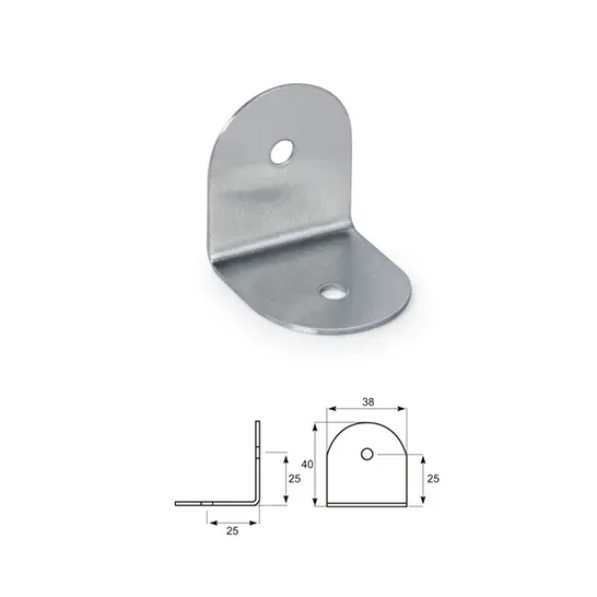 Brad Fittings Corner Bracket 4pcs/pack Stainless Steel