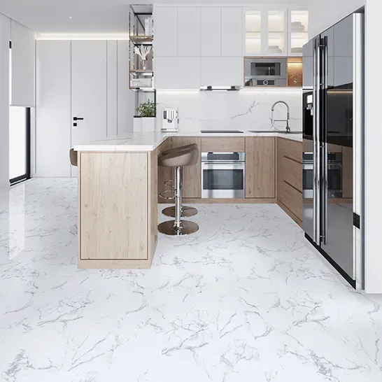 PRW SPC Flooring Tumbled Carrara Marble 1220X183X4.5mm (10pcs/box)