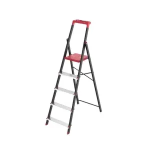 Topman Steel Aluminum Ladder 5 Steps