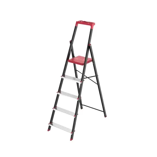 1051633 Topman Steel Aluminum Ladder 5 Steps