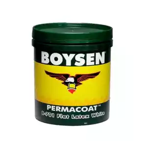 Boysen 701 Perma Flat Latex White 4L - Image 1