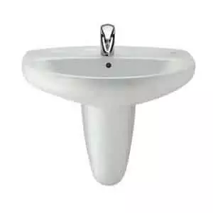 Roca Washbasin with Pedestal Milano - Image 1