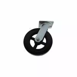 Brad Rubber Wheel Swivel 8inX2in - Image 1